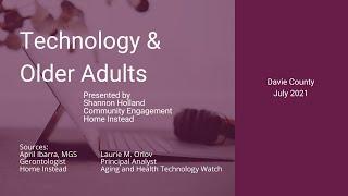 Davie County   Technology & Older Adults