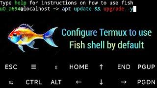 Fish shell can be set as the default shell in Termux.Setting Fish Shell as the Default in Termux