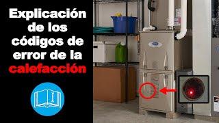 Explicación de los códigos de error de la calefacción