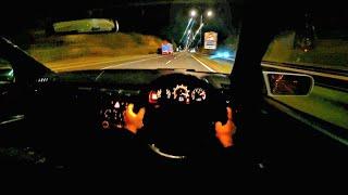 CUTTING UP TRAFFIC NIGHT TIME POV W210 MERCEDES E200 MANUAL POV DRIVING