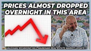 Prices Almost Dropped Overnight In This Area (York Region Real Estate Market Update)