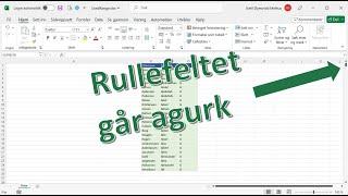 Excel på norsk: Når rullefeltet går agurk pluss noen nyttige hurtigtaster