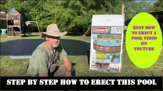 How to Install an Above Ground Swimming Pool / STEP by STEP / Coleman 18' Power Steel  Deluxe Series