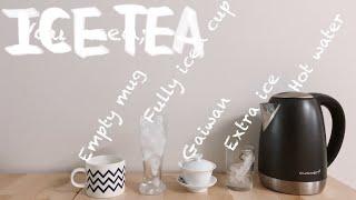 How to make quick ice tea ️