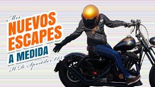  Escapes a medida para mi H.D Sportster 883