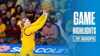 Montana at Minnesota | Highlights | Big Ten Women's Basketball | 11/24/2024