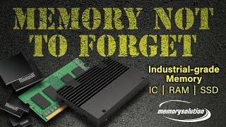 Agnostic Industrial Memory Supply For Years | Memorysolution @ EW 2024