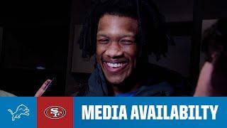 Detroit Lions players meet with the media | 2024 NFL Regular Season Week 17: Lions at 49ers