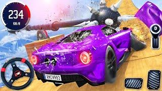 Extreme Car Crash Beam Derby 3D - GT Ramp Car Stunts Racing Simulator - Android GamePlay #3