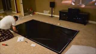 Assembling the Elite Screens ER120WH1 Sable Fixed Frame 120" Screen