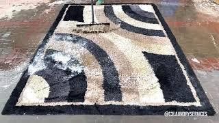 This Squeegee is Amazing  | ASMR Rug Washing  | C3 LAUNDRY SERVICES