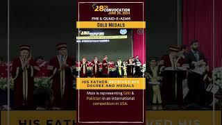 Father of Engr. Moiz | Quaid-e-Azam Gold Medal | Mechanical Engineering  | Convocation 2024 | GIKI