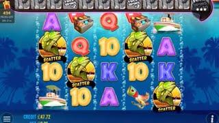   4 Scatter on Bigger Bass Bonanza Bonus   #slots #biggerbassbonanza