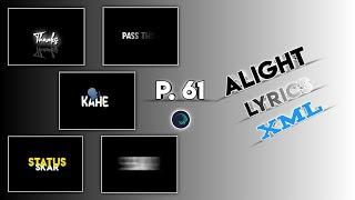 5+ New Text Animation Preset In Alight Motion | Xml File | Text Preset