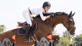 Leticia Riva con "Cadum De Champloue", ganadores del Gran Premio CSN4* Ruta de Otoño, Pineda