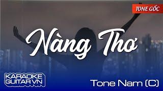 Nàng Thơ - Karaoke Guitar - Tone Nam [C] (Sáng tác: Hoàng Dũng)