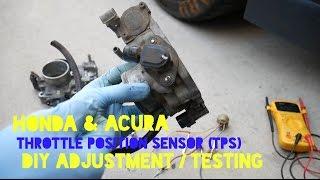 How To Replace & Calibrate Honda TPS (throttle position sensor) - Code 7 Check Engine Light