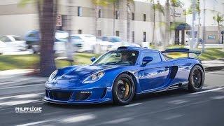 Gemballa Mirage GT - LOUD revs and fast acceleration at the traffic lights!