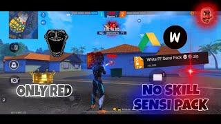 Full Sensi pack for only headshots in free fire | white ff Sensi pack | #acapcraftyt #whiteff