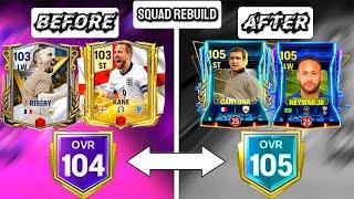 I SOLD MY WHOLE SQUAD AND REBUILD IT WITH 99+ RATED PLAYERS ONLY // EA SPORTS FC MOBILE 24/25