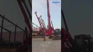 How to lift a $30,000 drill pipe with a rotary drill?#imachine #usedmachinery #piling  #construction