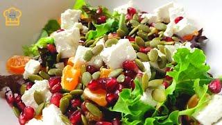 Juicy Winter Salad with Pomegranate and Tangerines! Turn on subtitles