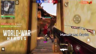 WWH World War Heroes Gameplay (Hero Level) - TDM - w/ Manufrance Rapid Weapon, From June 17, 2024