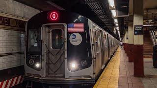 BMT Subway: (B)(Q) & (R) Train Action @ DeKalb Ave (Morning Rush Hour)