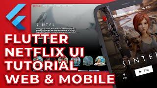 Flutter Netflix Clone Responsive UI Tutorial | Web and Mobile