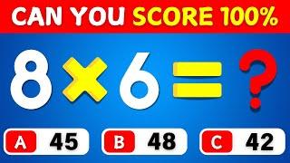 Can You Pass This Math Quiz?? | Easy, Medium, Hard & Impossible