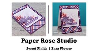 Paper Rose Studio | Sweet Plaids and Zara Flower