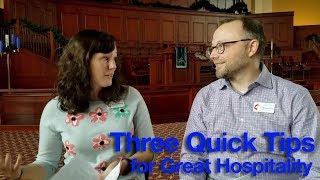 Quick Tips for Great Hospitality