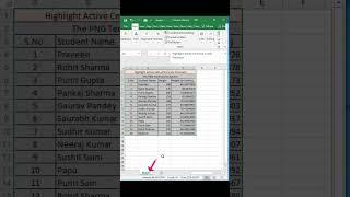 Excel Trick: Highlight Active Cell with Cursor Precision.