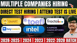 Direct Test Hiring | Biggest Hiring Update | Direct Attend Test | OFF Campus Drive | 2028-2020 Batch