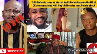 Yul Edochie in tears as son Karl Edochie become the MD of CK company along with May's wealthy man.