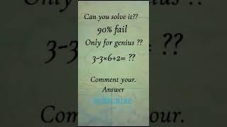 math triks and puzzle for damos  / genius question #maths  #foryou #mathstricks #shorts