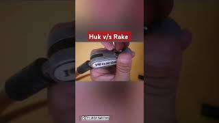 Huk v/s Rake  #shorts  #padlock #lockout#locksmiths #lockpicking