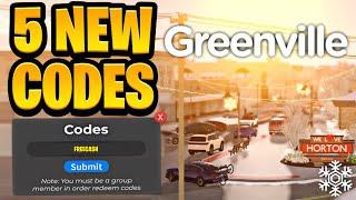 *NEW* ALL WORKING CODES FOR GREENVILLE IN 2025! ROBLOX GREENVILLE CODES