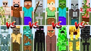 ALL MINECRAFT MOBS TOURNAMENT | Minecraft Mob Battle