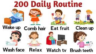 200 Daily Routines Vocabulary In Engilsh | Daily Routins In English | Common English Vocabulary