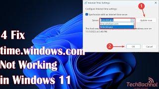 4 Fix time.windows.com not working Windows 11