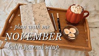 November Bullet Journal Setup  Plan With Me