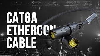 Cat6a ethercon cables  for live sound, studio & installs