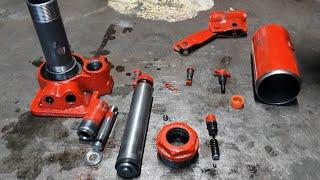 Hydraulic jack parts. Dissasembling hydraulic jack | Dezasamblare cric hidraulic