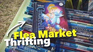 FLEA MARKET THRIFTING | Thrift With Me | Brown’s Junk In The Trunk Sale | Florida Flea Market