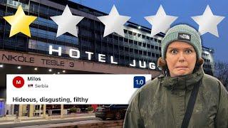 WE STAYED AT BELGRADE'S WORST HOTEL!!  Hotel Jugoslavia | Serbia travel vlog 2024