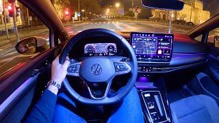 New VOLKSWAGEN GOLF 8 FACELIFT 2024 - NIGHT POV test drive (PURE DRIVING) eTSI DSG, 150 HP