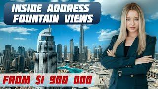 Burj Khalifa from Every Room: Address Fountain Views 2-Bedroom Apartment Tour | Best New Year’s View