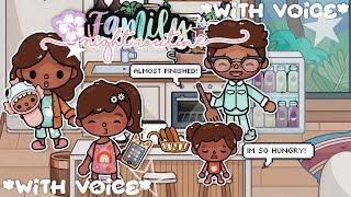 *Aesthetic* Family Night Routine  !! *with voice ️* Toca Boca Life World Family Roleplay 