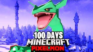 I Spent 100 DAYS in LEGENDARY PIXELMON Against my Rival! (Duos Minecraft)